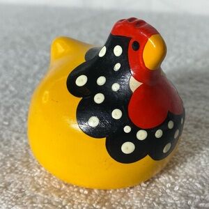 Ancona Happy Hens Handmade Round Yellow Decorative Chicken Hen Figurine